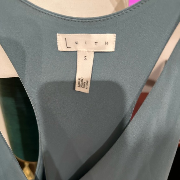 Light teal racer back body on dress - Picture 2 of 3